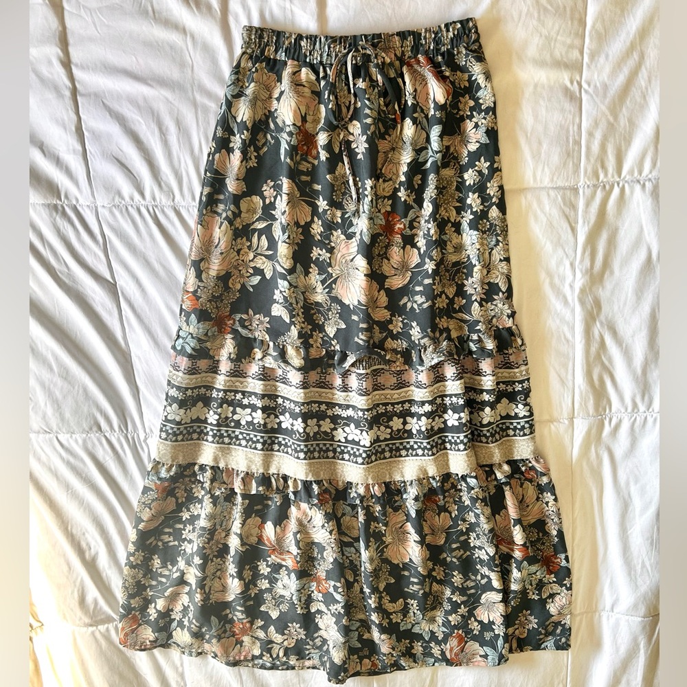 Sienna Sky Floral Maxi Skirt